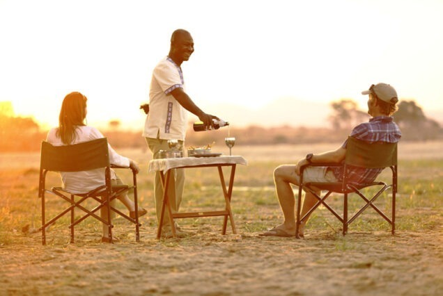 3 Nights Luxury Tanzania Wildlife Safari - Safari Camp sundowner - Tanzania Wildlife Safari - Tanzania Safari Tour